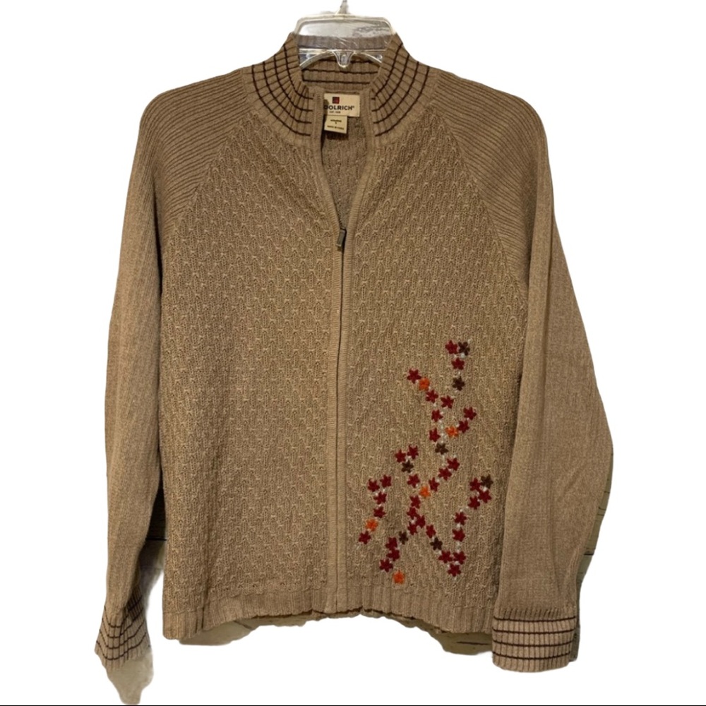Woolrich Winter Garden Full Zip Cardigan Size Small